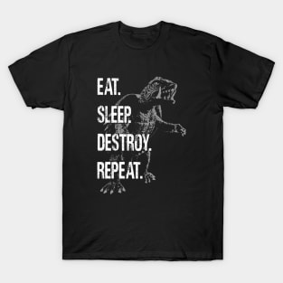 GAMERA '65 - Eat Sleep Destroy Repeat T-Shirt